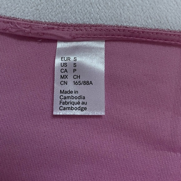 Sparkly pink mini strapless dress - Picture 4 of 5